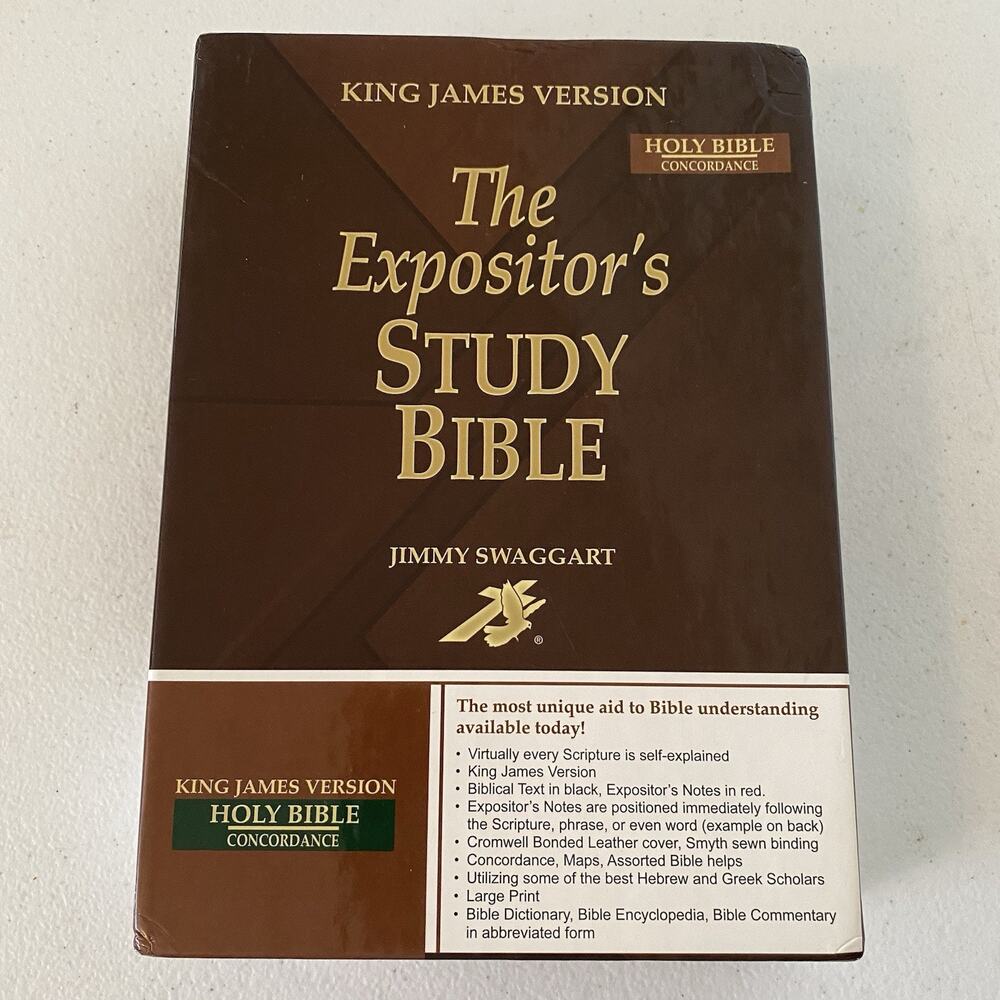 The Expositor’s Study Bible King James Version Jimmy Swaggart Bonded Leather